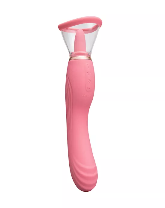Le Wand Lick 3-in-1 Rechargeable Double-Ended Vibrator 