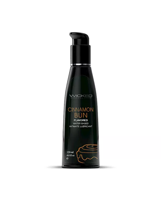 Wicked Aqua Cinnamon Bun Flavoured Water Based Lubricant 120ml