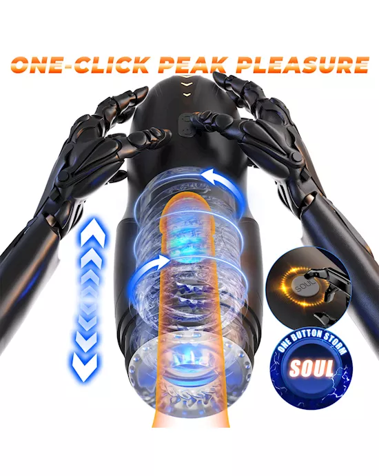 CyberSkin The Galaxy Voy Thrusting & Rotating Heating Auto Masturbator