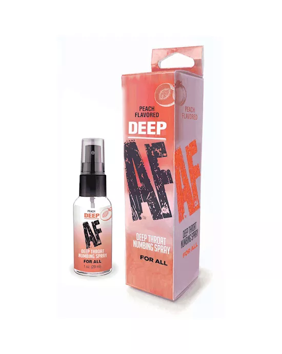 Deep AF Peach Peach Flavoured Deep Throat Spray