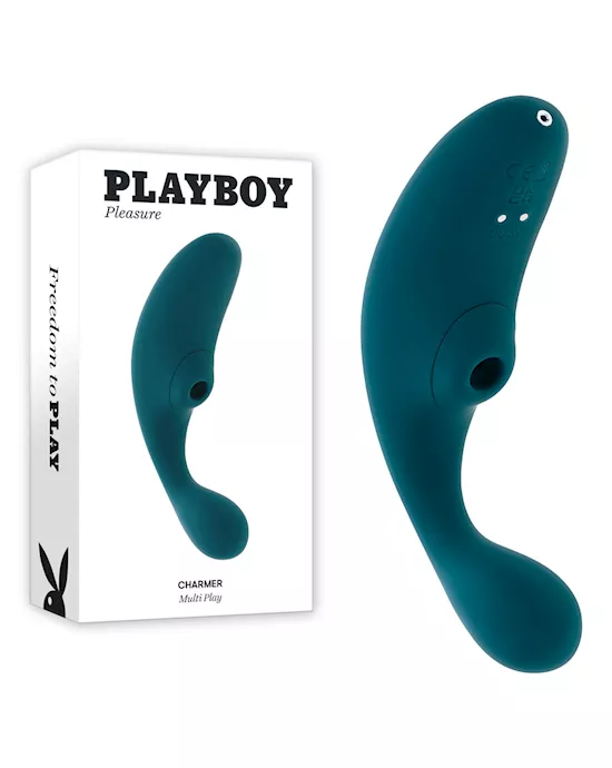 Playboy Pleasure Charmer Vibrator with Clitoral Suction