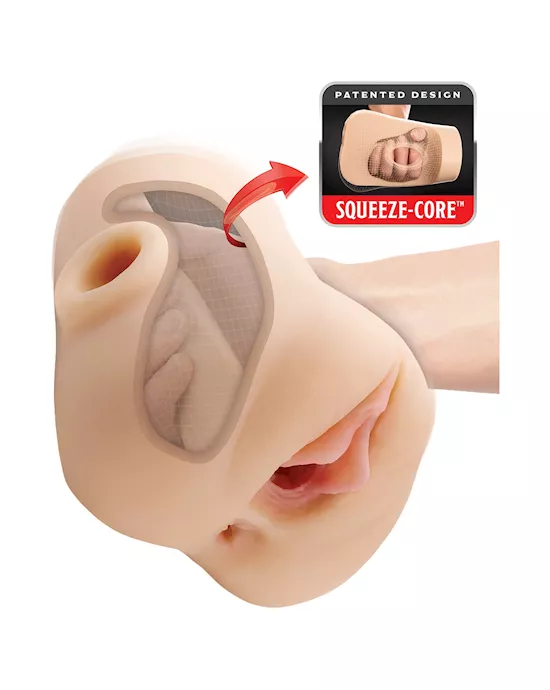 Pdx Plus Double Pounder Vibrating Squeeze Stroker