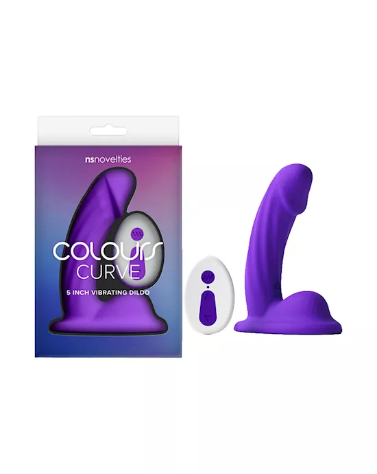 Colours Curve Vibrating Dildo 5 Inch
