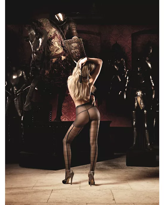 Jacquard pantyhose