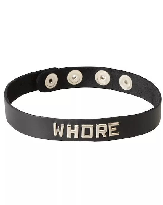 LEATHER COLLAR WHORE