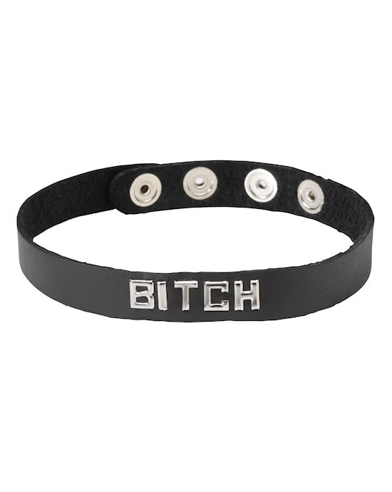 Leather Collar Bitch