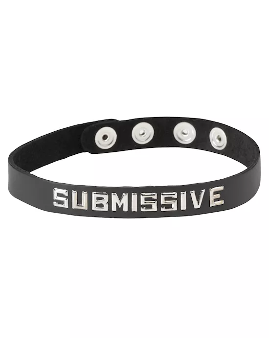 LEATHER COLLAR SUBMISSIVE