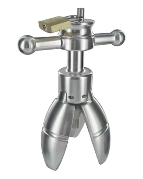 Trillium Steel Locking Anal Plug