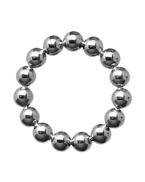 Meridian 2 Inch Stainless Steel Beaded Cock Ring