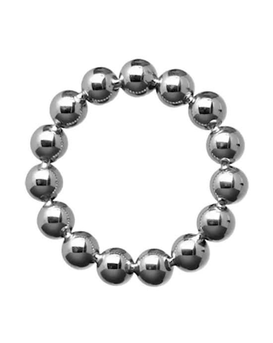 Meridian 2 Inch Stainless Steel Beaded Cock Ring
