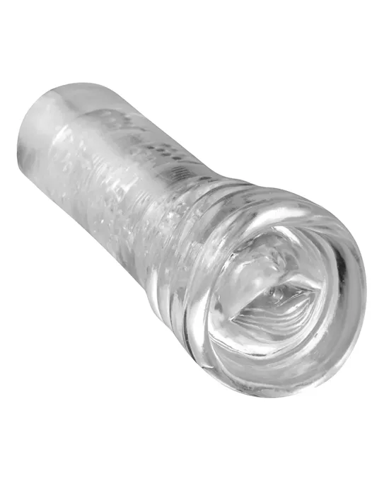 Lusty Lips See Through Masturbation Sleeve