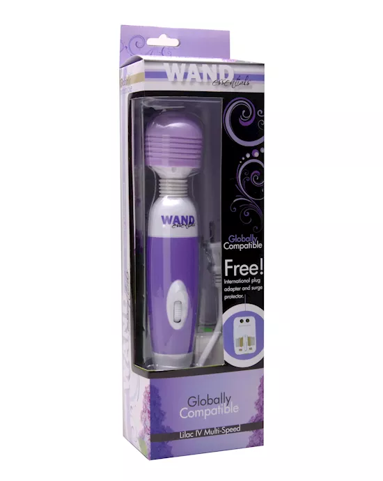 Lilac IV Multi Speed Globally Compatible Wand Massager