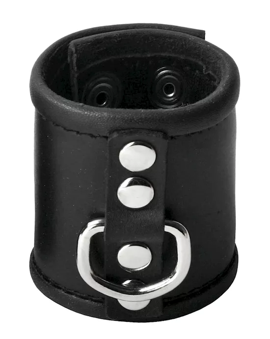 Leather Ball Stretcher with D-Ring 2.5 Inches