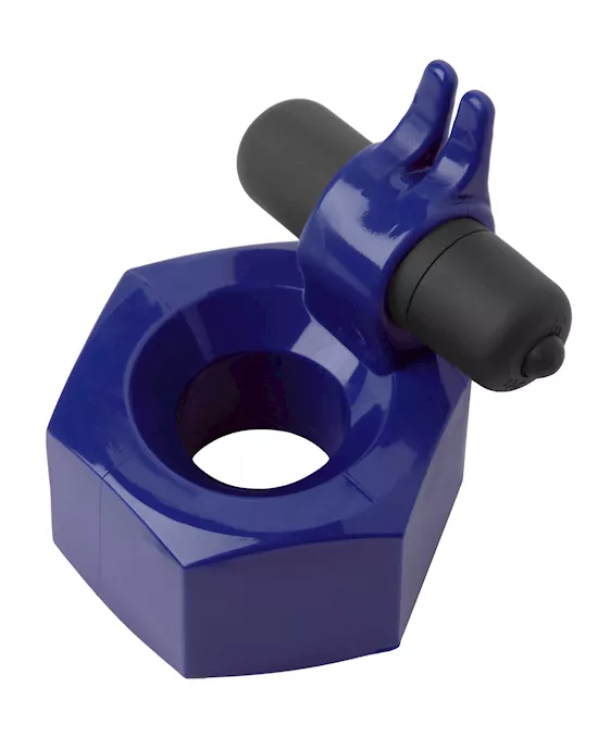 Hard Wear Cock Ring with Vibrating Rabbit Stimulator