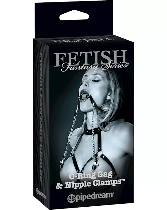 Fetish Fantasy Series Limited Edition O-Ring Gag and Nipple Clamps